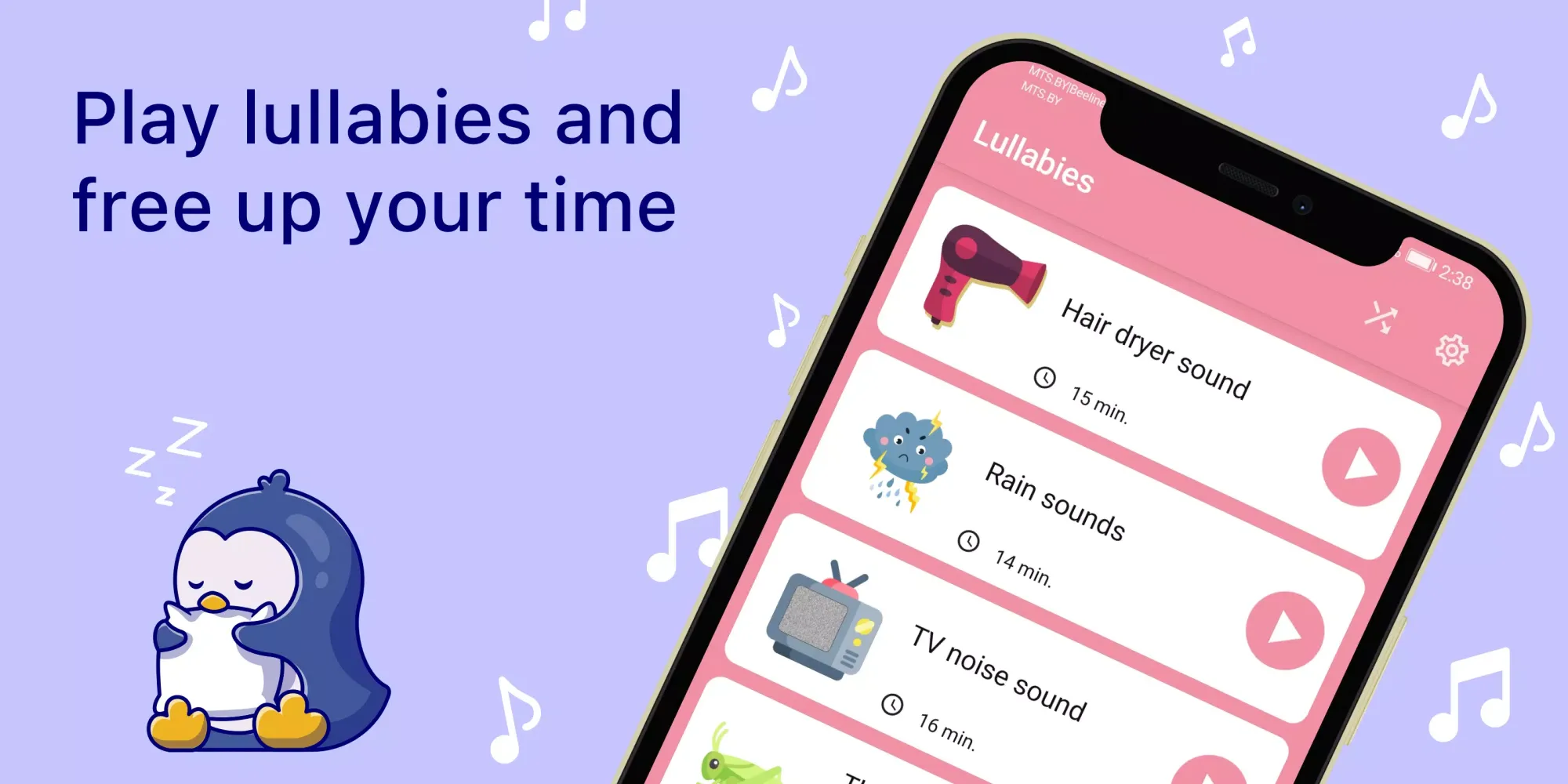 Capturas de pantalla de Baby lullaby music. Lullabies