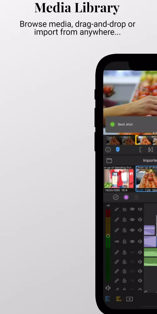 Capturas de tela do Lumafusion Pro
