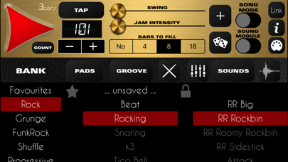 Capturas de pantalla de Rock Drum Machine Lite