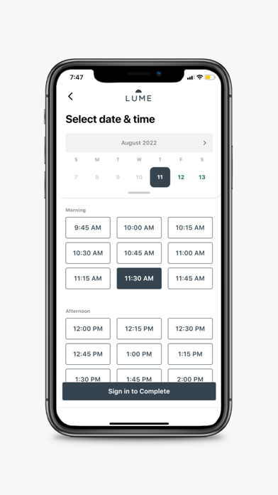Lume Wellness Screenshots