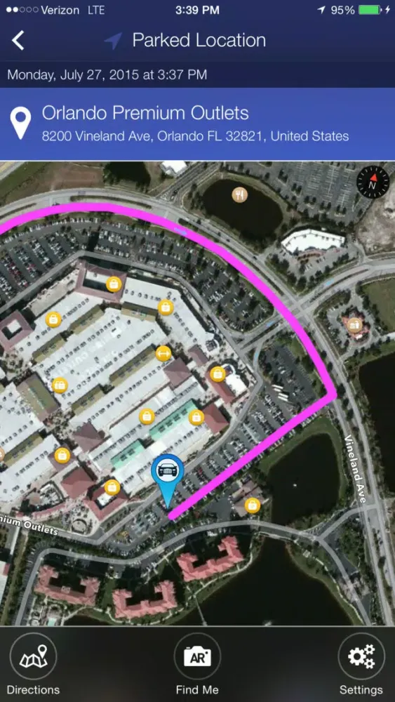 Find My Car - Automated Parking with Augmented Reality Screenshots