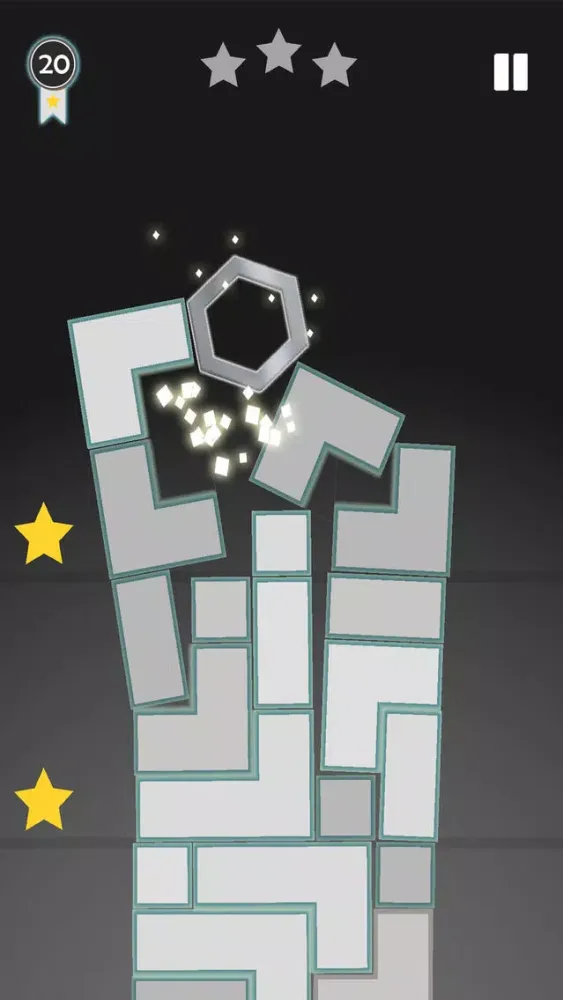 Screenshot di Hex Bump, Rush Flip Mad Brick Game