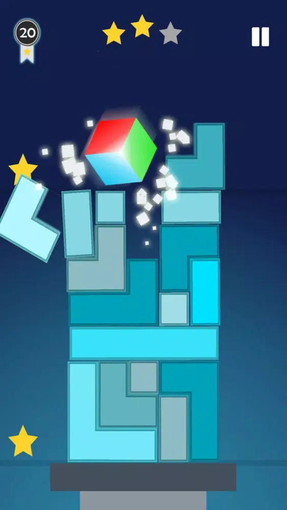 Screenshot di Hex Bump, Rush Flip Mad Brick Game