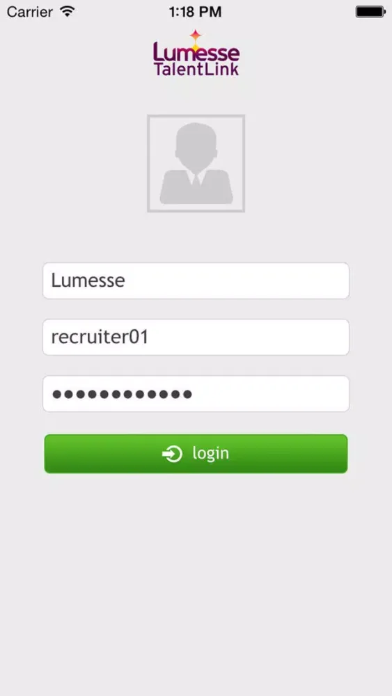 Captures d'écran de Lumesse TalentLink