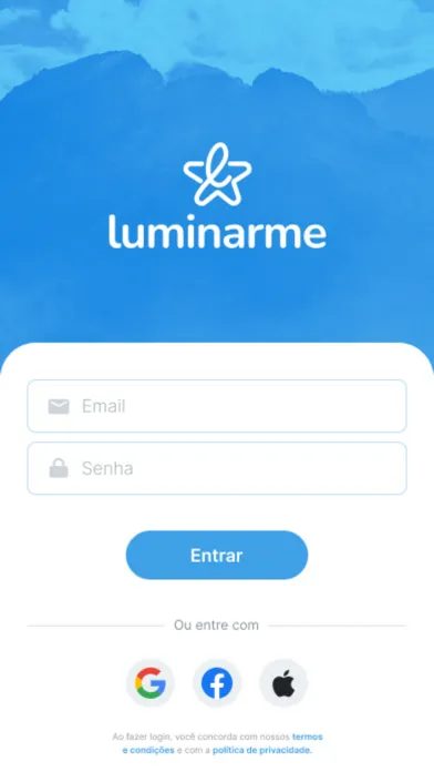 Tangkapan skrin Luminarme Assistente Emocional