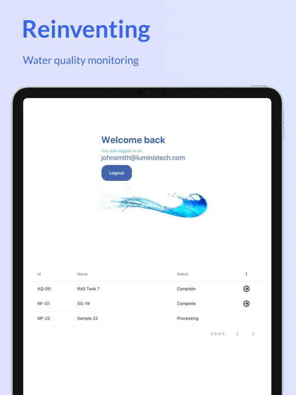 LUMINIS - Microbiome Insights iPad  스크린샷