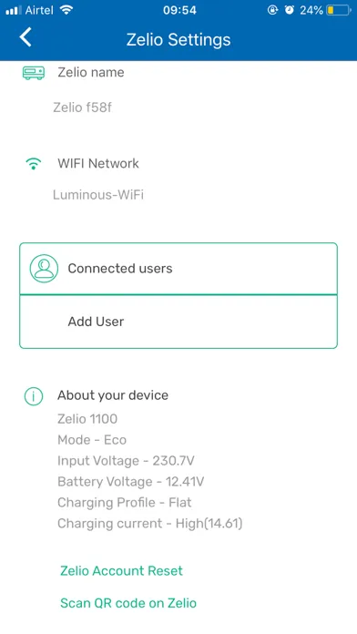 Zelio Wi-Fi Screenshots