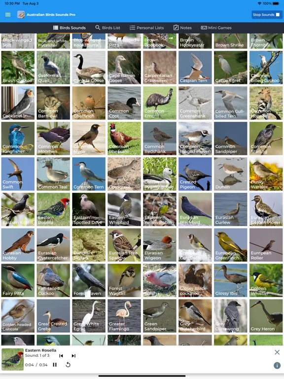 Скриншоты Australian Birds Sounds Pro iPad 