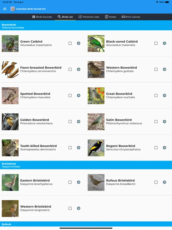 Скриншоты Australian Birds Sounds Pro iPad 