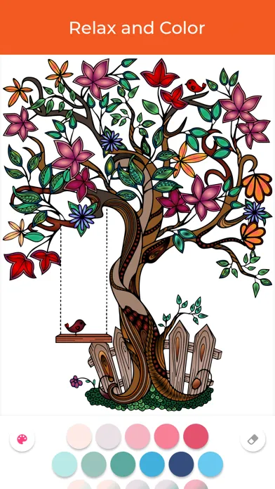 Capturas de tela do Coloring Book Pro Adult Relax