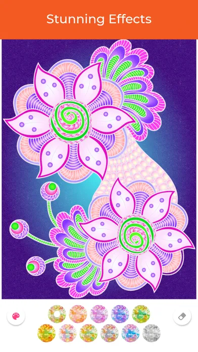 Capturas de tela do Coloring Book Pro Adult Relax