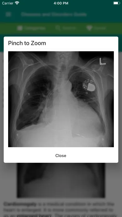 Zrzuty ekranu Diseases and Disorders Guide