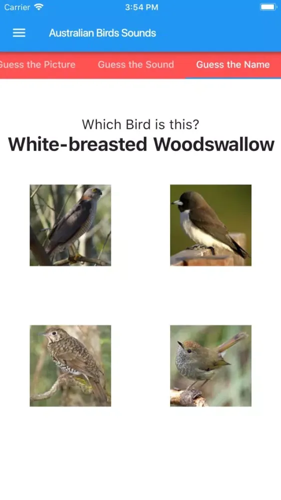 Ảnh chụp màn hình của Australian Birds Sounds