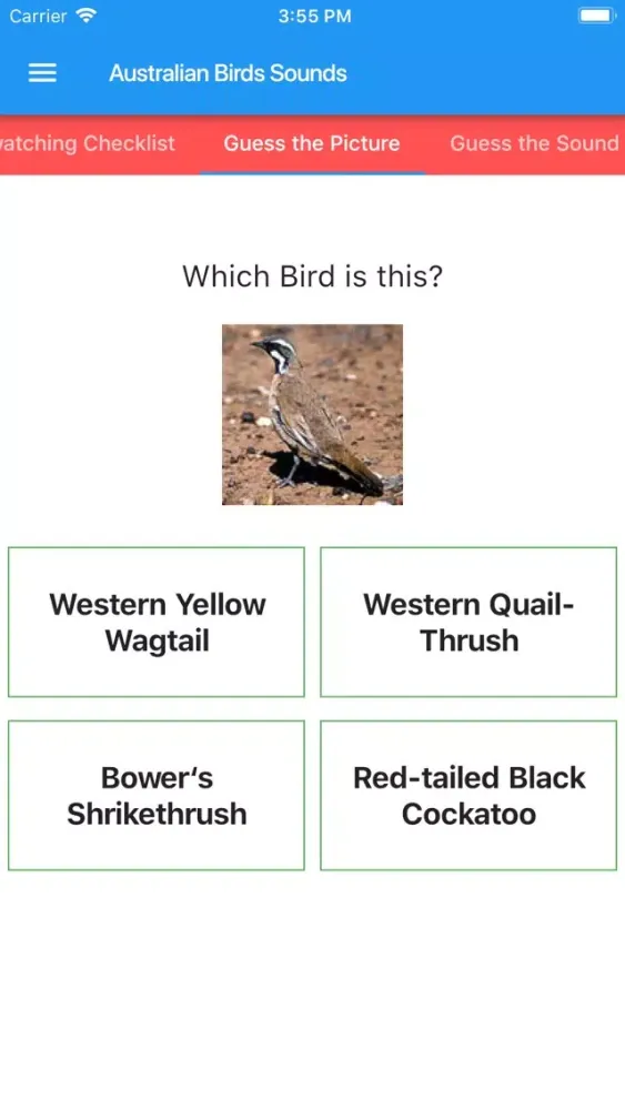 Ảnh chụp màn hình của Australian Birds Sounds