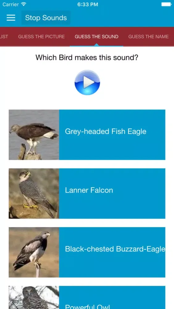 تصاویر Birds of Prey and Sounds