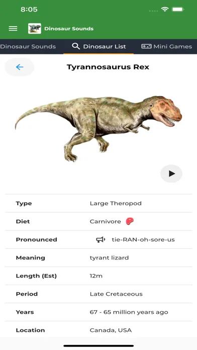 صور Dinosaur Sounds and Info