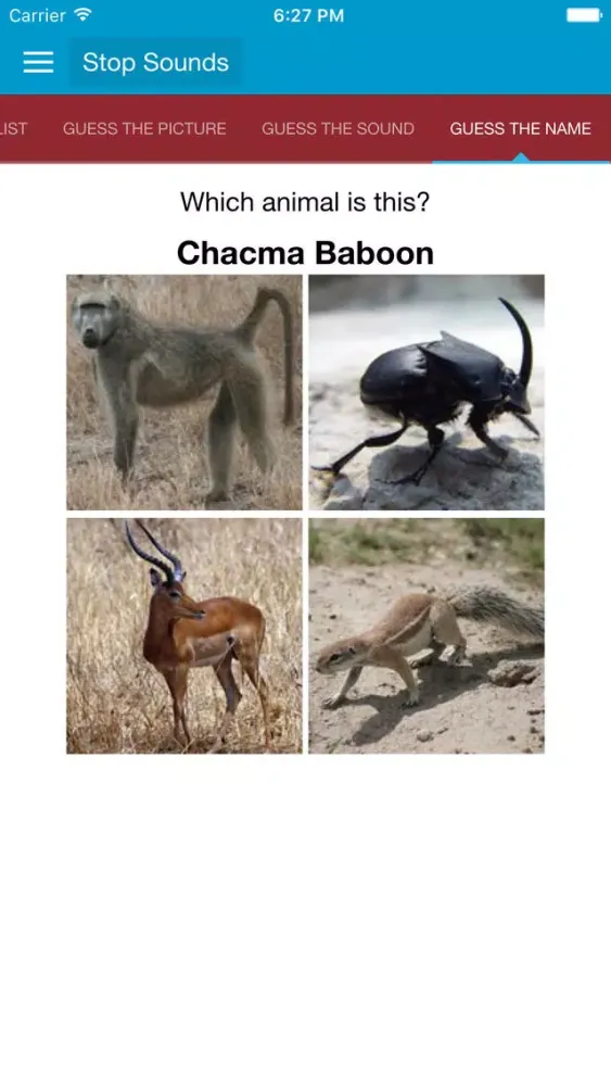 Captures d'écran de Safari Animal Sounds and Info