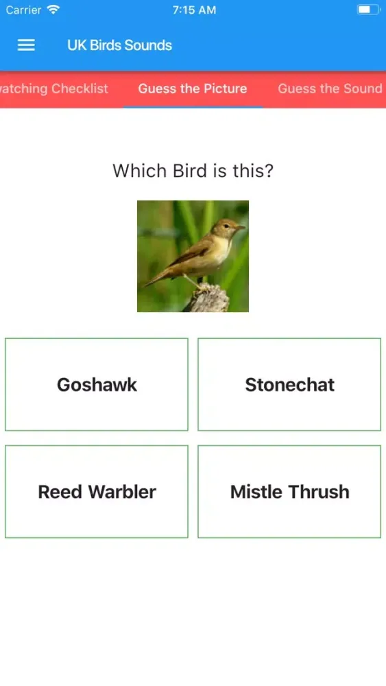 UK Birds Sounds سکرین شاٹس