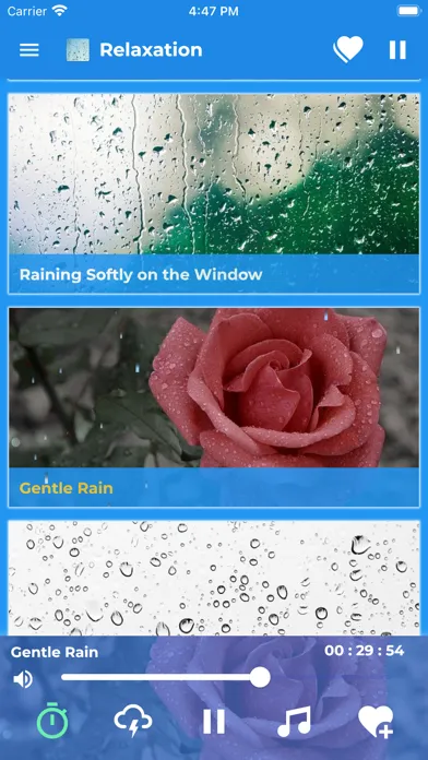 Relaxing Rain Sounds Pro Sleep Screenshots