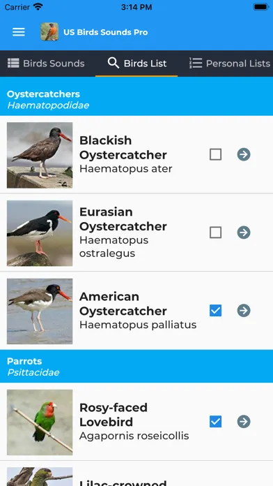 American Birds Sounds Pro Screenshots