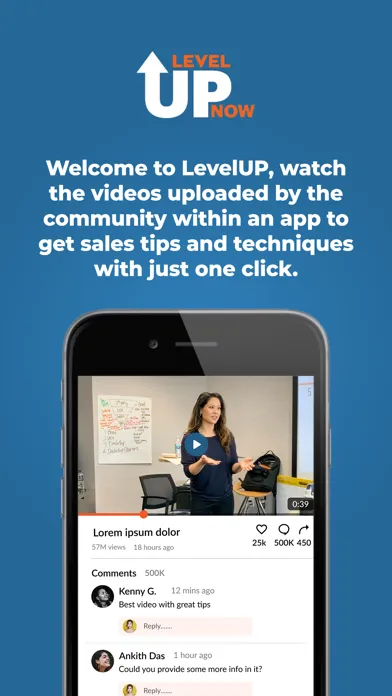 Capturas de tela do Level Up Now