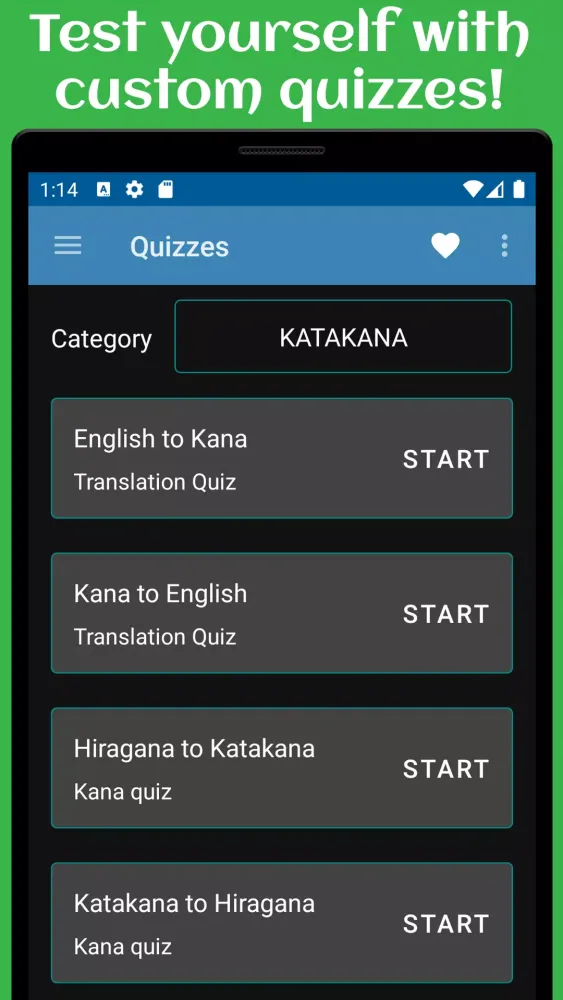 Zrzuty ekranu Kana Trainer