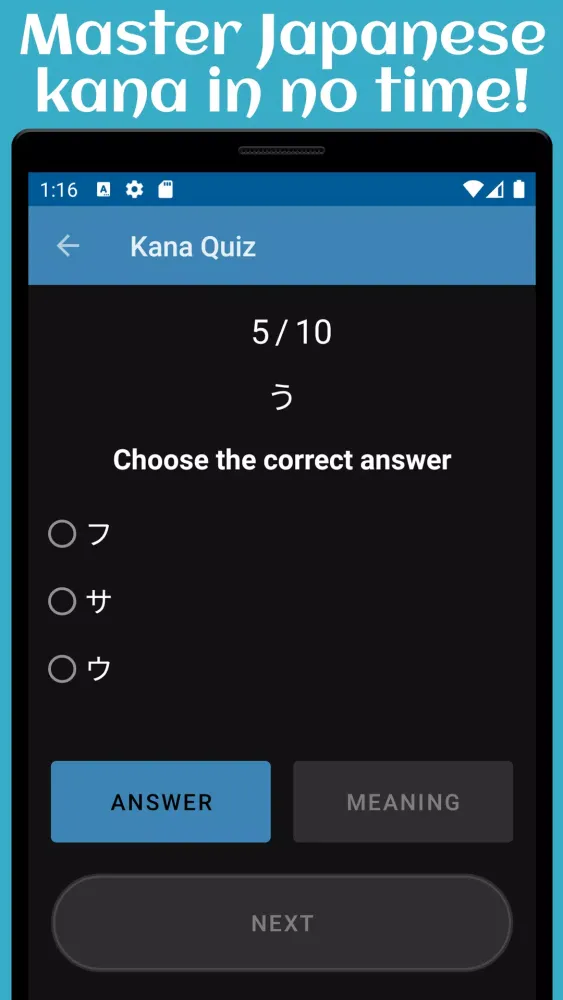 Zrzuty ekranu Kana Trainer