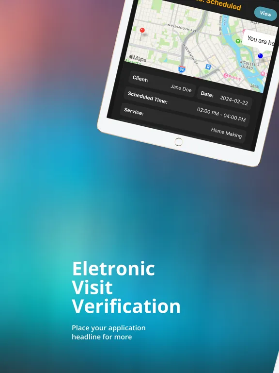 Lumix Health EVV iPad  Screenshots