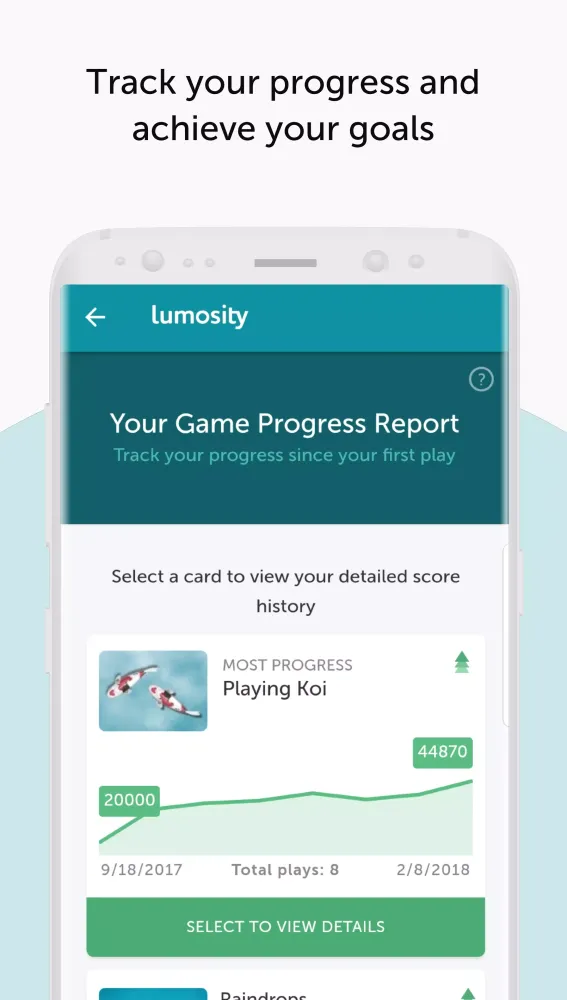 Capturas de pantalla de Lumosity