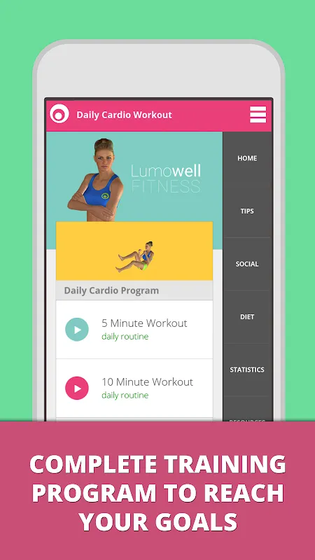 Daily Cardio Lumowell سکرین شاٹس