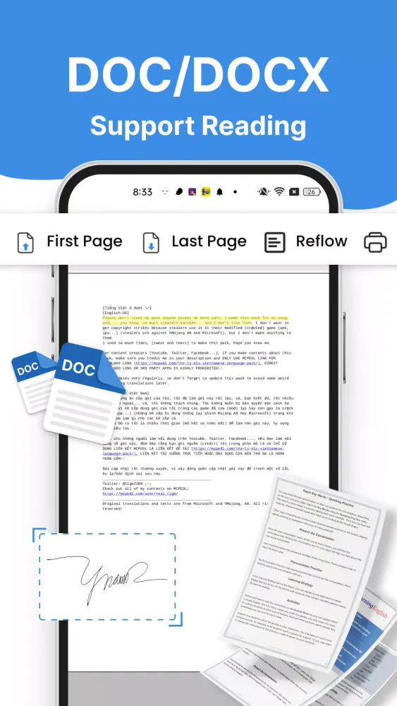 Capturas de pantalla de Document Viewer - PDF Reader