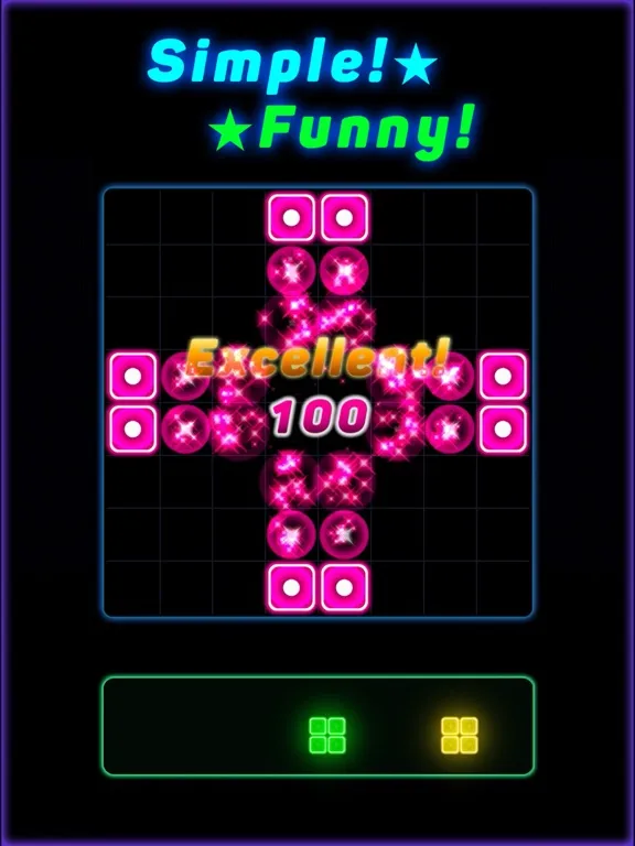 Block Puzzle of Glow Style iPad 应用截图