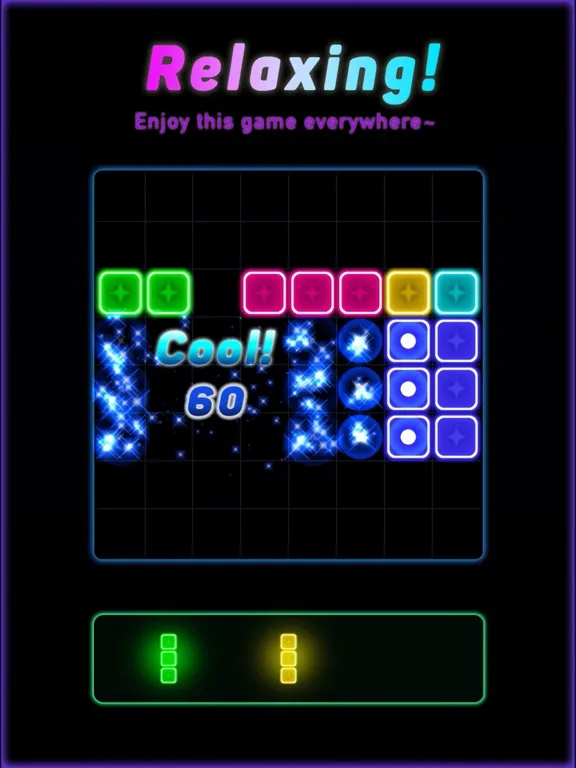 Block Puzzle of Glow Style iPad 应用截图