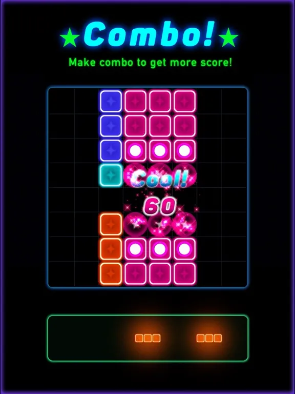 Block Puzzle of Glow Style iPad 应用截图