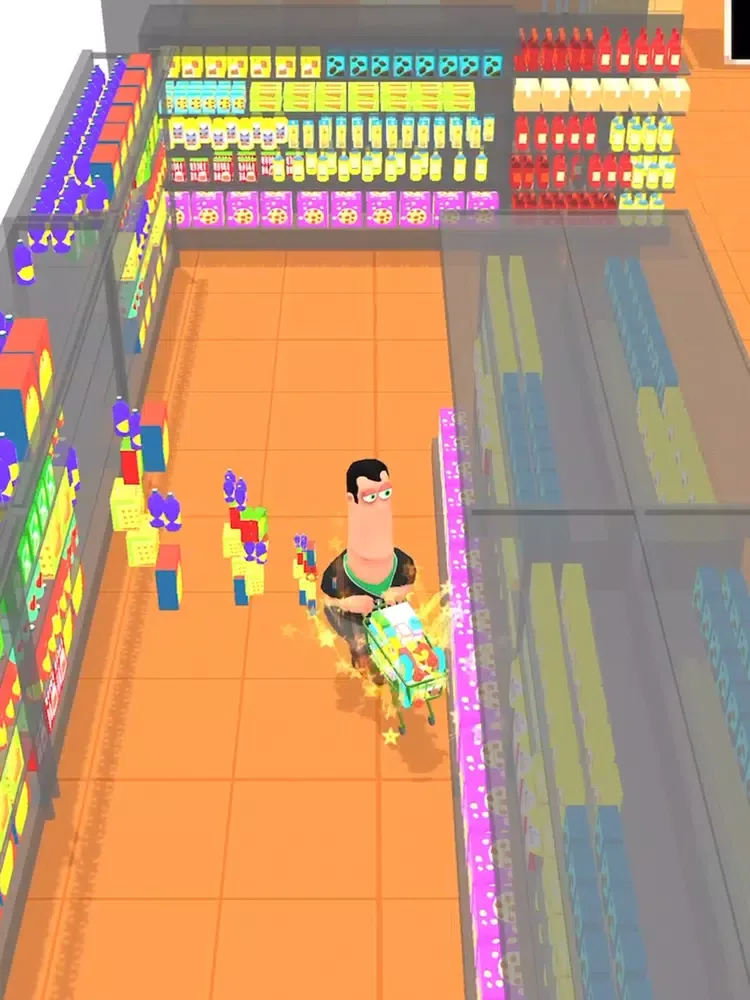 Tangkapan layar Crazy Supermarket iPad 