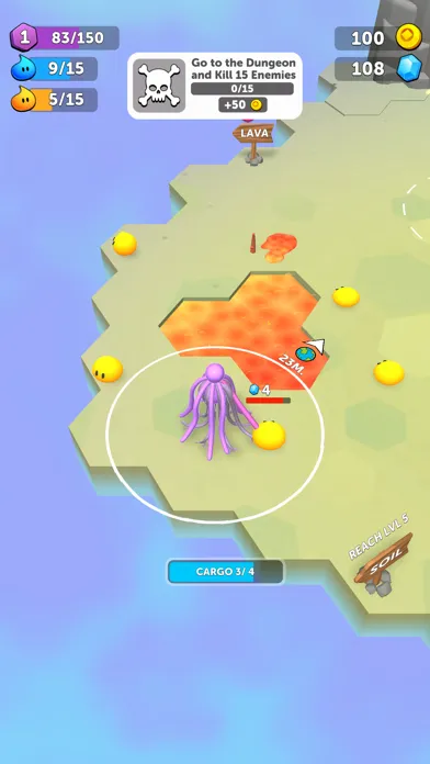 Capturas de tela do Alchemy War