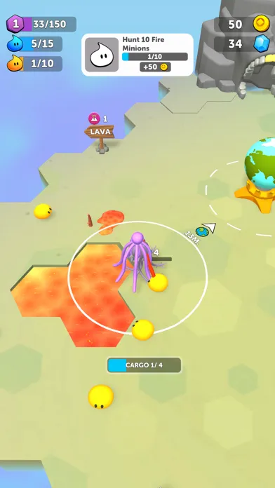 Capturas de tela do Alchemy War