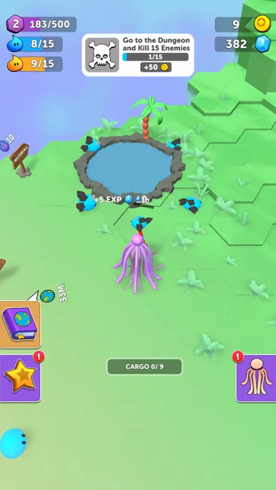 Capturas de tela do Alchemy War