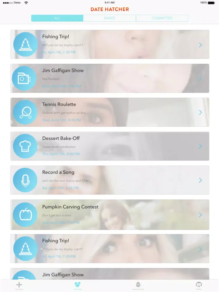 Screenshot di Date Hatcher - The Dating App for Real Dates iPad 
