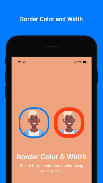 Tangkapan skrin UniqPP - Border for Profile
