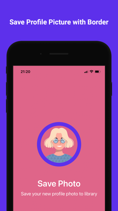 Tangkapan skrin UniqPP - Border for Profile