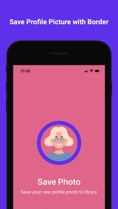 Tangkapan layar UniqPP - Border for Profile