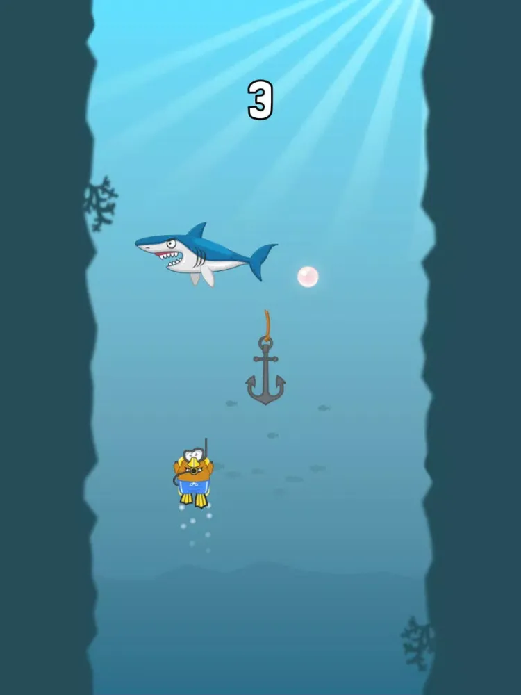 Tangkapan layar Pearl Diver - Krunchi iPad 