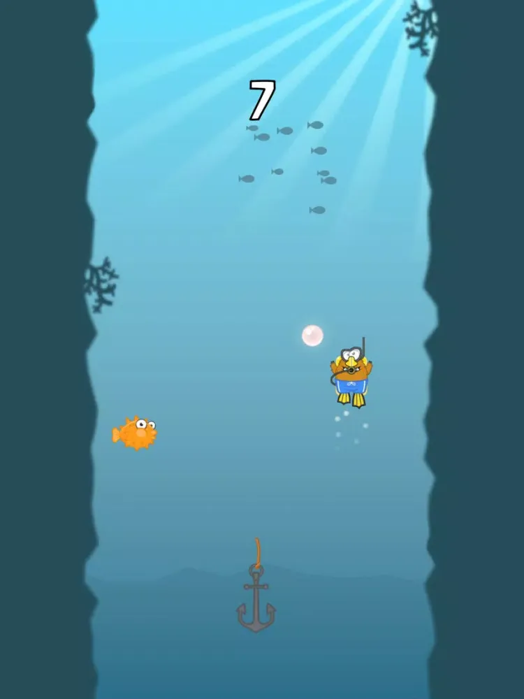Tangkapan layar Pearl Diver - Krunchi iPad 