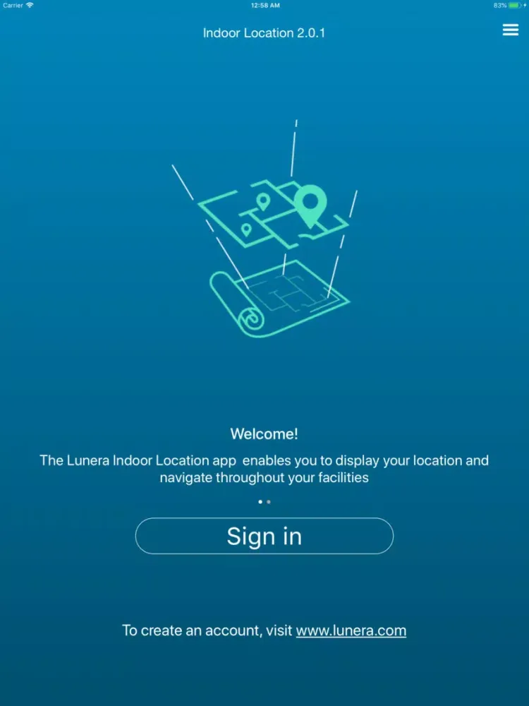 ภาพหน้าจอของ Indoor Location - Lunera iPad 