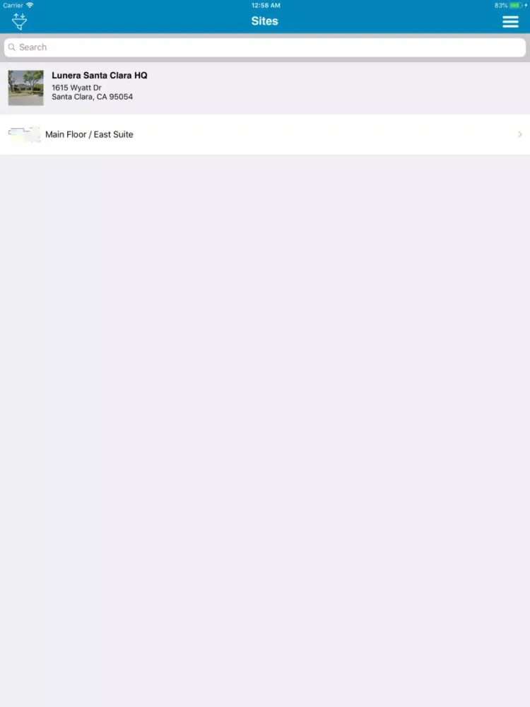 ภาพหน้าจอของ Indoor Location - Lunera iPad 