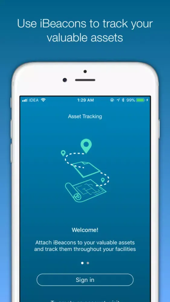 Ảnh chụp màn hình của Asset Tracking - Lunera