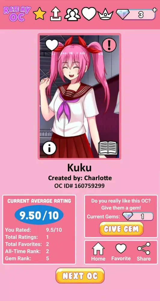 Rate My OC スクリーンショット