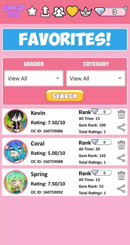 Rate My OC スクリーンショット