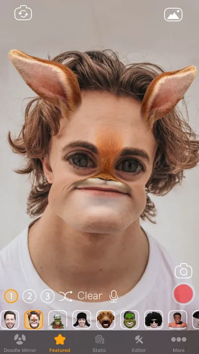 Capturas de tela do Doodle Mirror